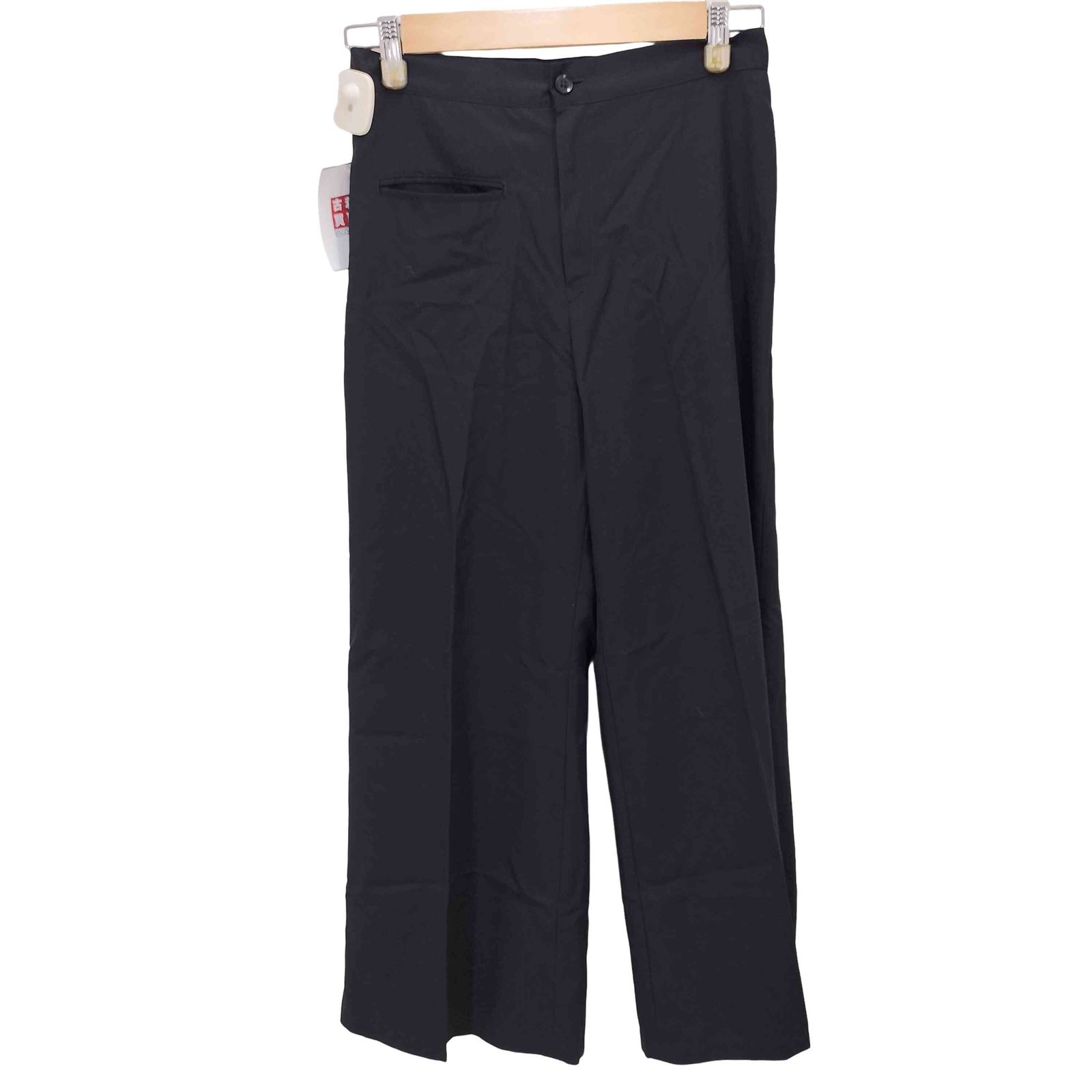 ワイズ Ys 100番 ウールギャバジン ワイド ストレートスラックス  