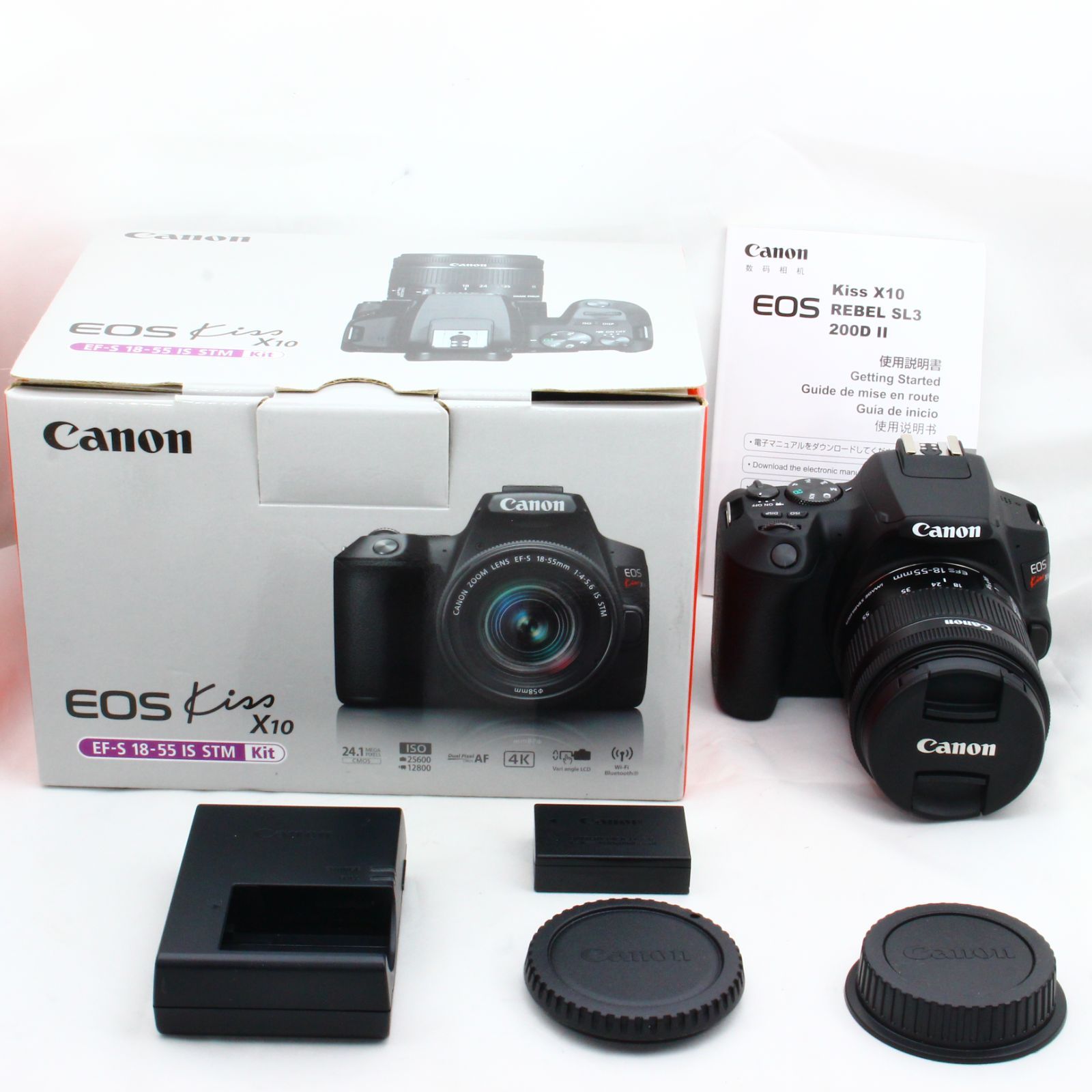 Canon デジタル一眼レフカメラ EOS Kiss X10 標準ズームキット ブラック KISSX10BK-1855ISSTMLK - 3