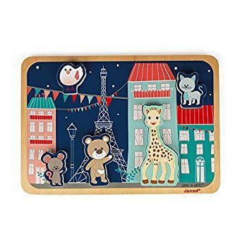 【中古】(非常に良い)Janod キリンのソフィー・チャンキーパズル TYJD09508