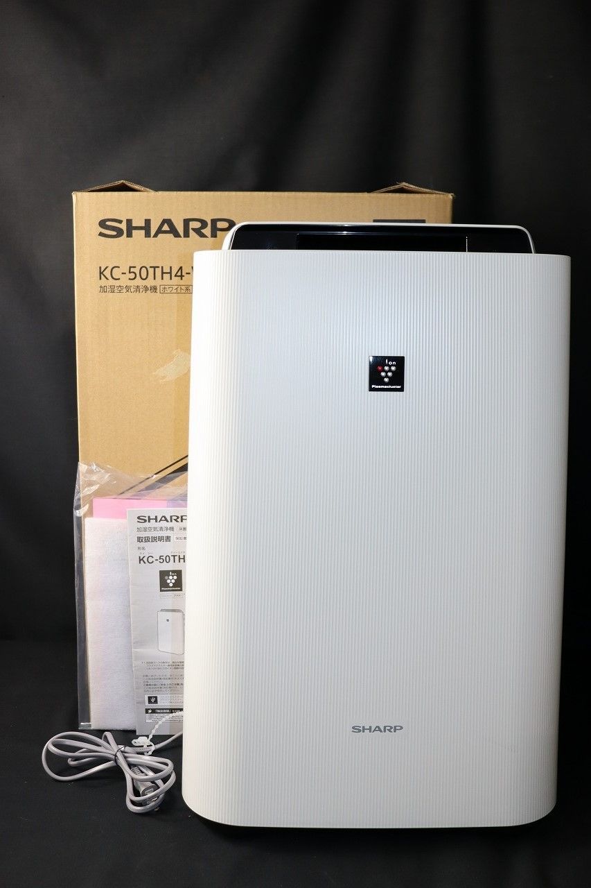 【新品】SHARP シャープ　加湿空気清浄機 KC-50TH4 W ホワイト SHARP プラズマクラスター7000 加湿空気清浄機 KC-50TH4-W