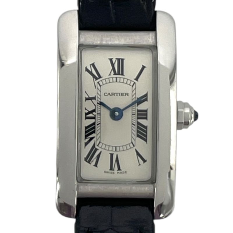 カルティエ Cartier タンクアメリカンミニ WSTA0032 シルバー SS クオーツ レディース 腕時計