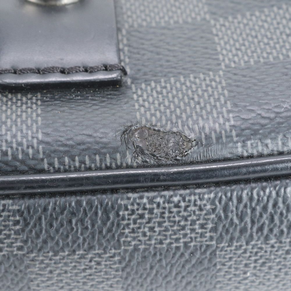 ルイヴィトン ダミエ グラフィット クリストファー N41500 レザー ビジネス バッグ 斜め掛け ショルダー A4 メンズ VEE CT32-7 WWW_KARIMZIABAT_FR