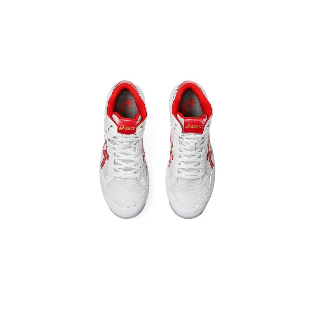 ASICS CP218 100 ホワイト×クラシックレッド 白 アシックス ウィン