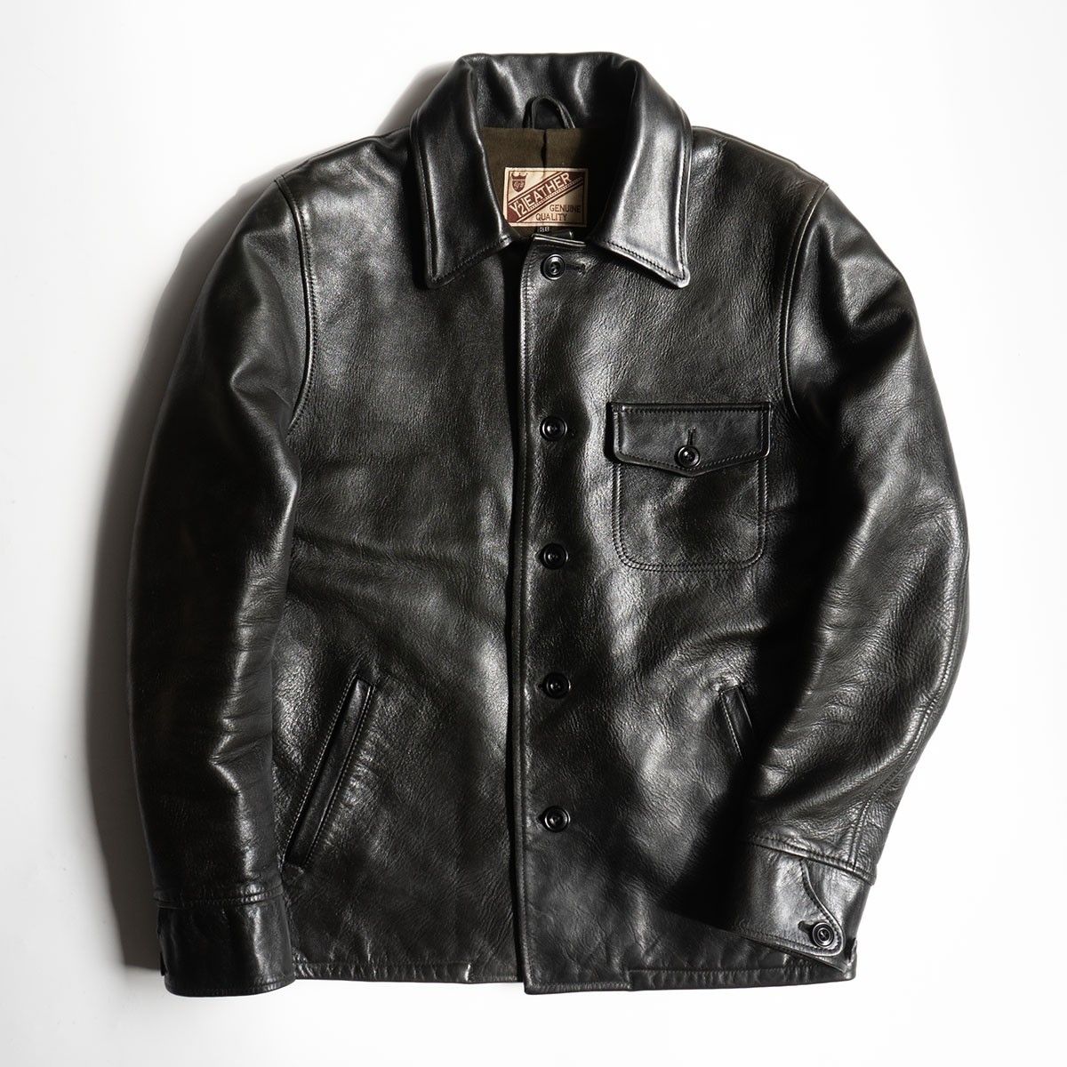 最 Y 2 LEATHER アニリンホースハイド ワークジャケット 38 レザー カーコート ジャケット ワイツーレザー 25090940