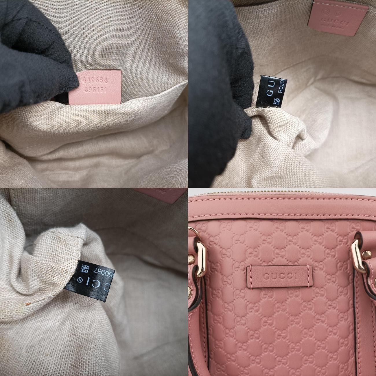 グッチGucciマイクログッチシマピンクレザー449654B020450987