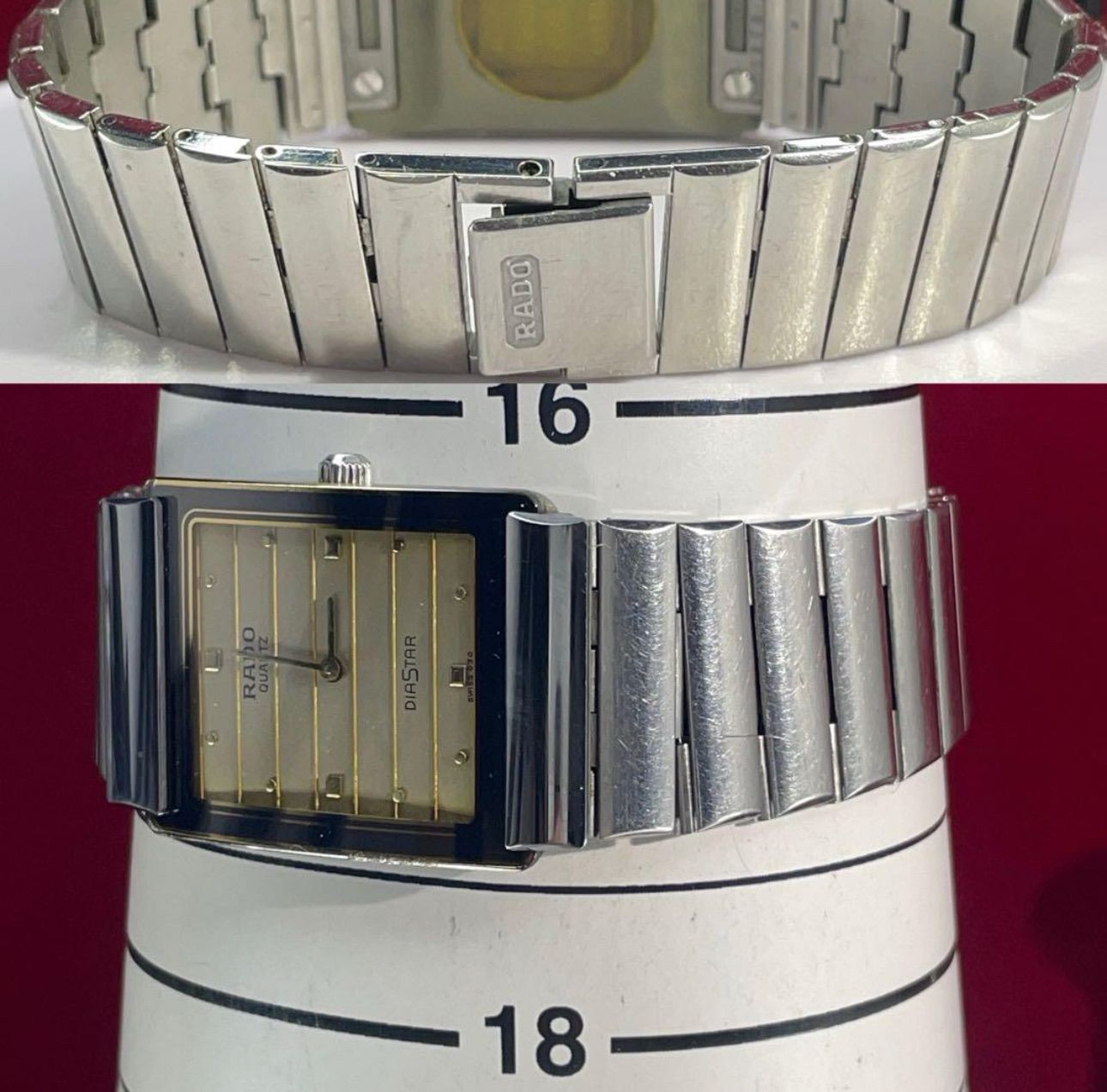 最高級 RADO DIASTAR QZ 電池交換済 純正ブレス スイス製 腕時計