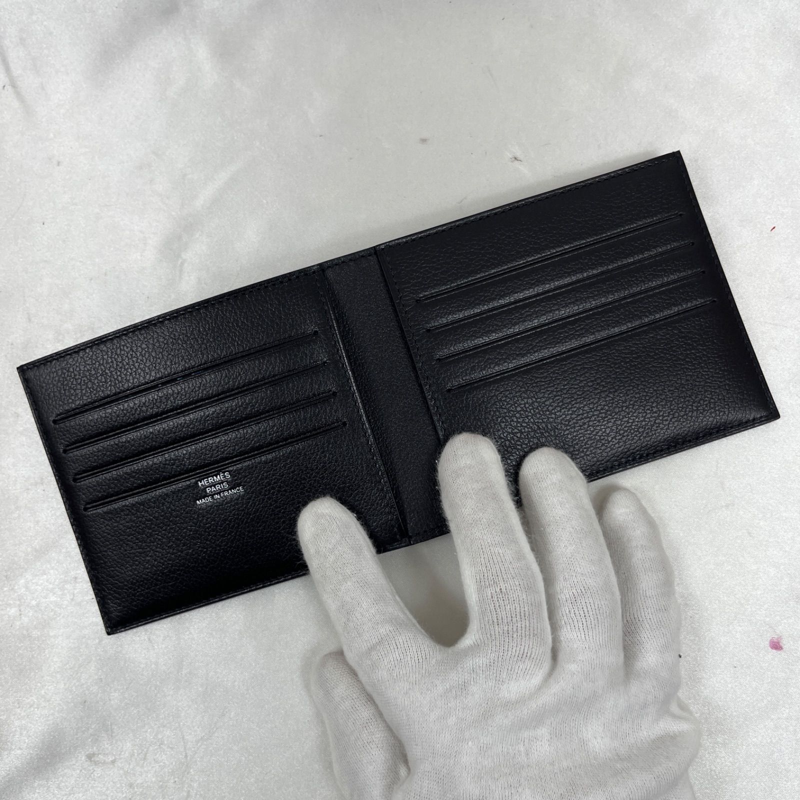 HERMES エルメス　シチズンツイルコンパクト　ブラック 名東】エルメス シチズンツイル シルクイン コンパクト ブラック