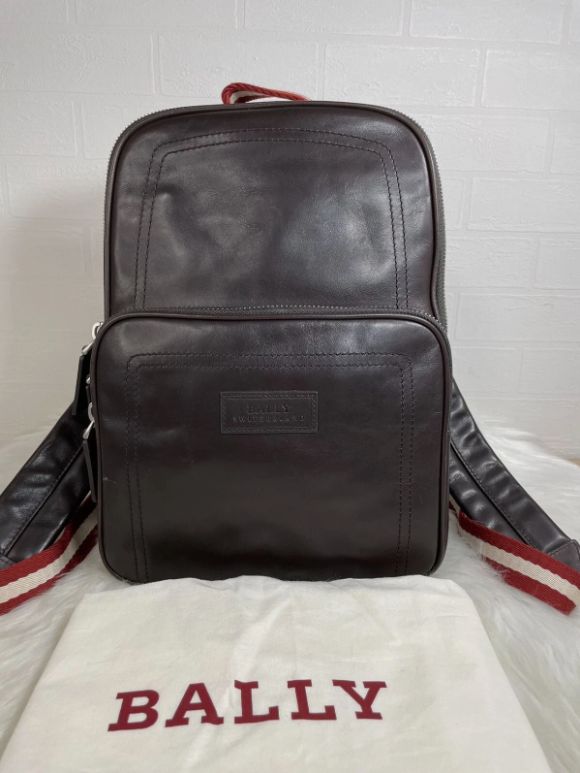 【超美品】BALLY 本革バックパック　リュック　ブラウン 未使用品】Bally バリー バックパック ブラウン レザー - メルカリ