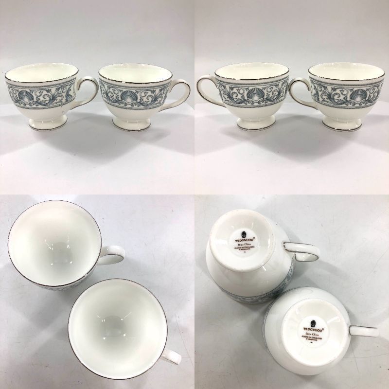 WEDGWOOD ウェッジウッド ドルフィン 貝柄 ティーポット＆カップ