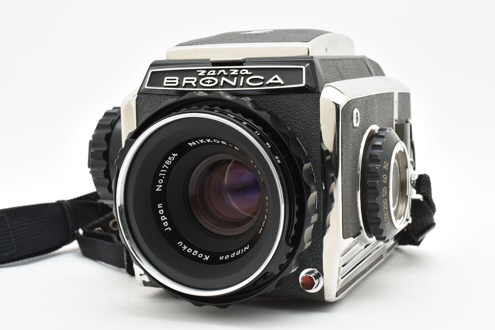 ◆ 完動 ゼンザ ブロニカ Zenza Bronica S2 中判 フィルムカメラ ボディ 75mm f 2.8 動作 済 2640 ◆