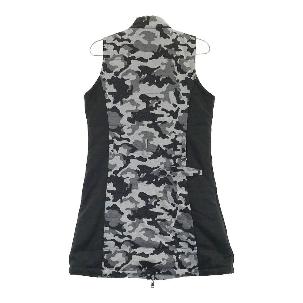 サイズ 2 KISS ON THE GREEN キスオンザグリーン 中綿ジップワンピース 迷彩柄 カモフラ グレー系 240101512256 ゴルフウェア レディース ストスト