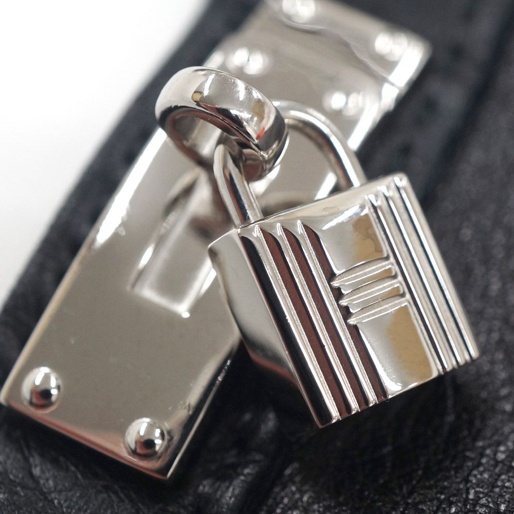 栄】エルメス ケリーグローブ 手袋 レザー ケリー 7.5 カデナ