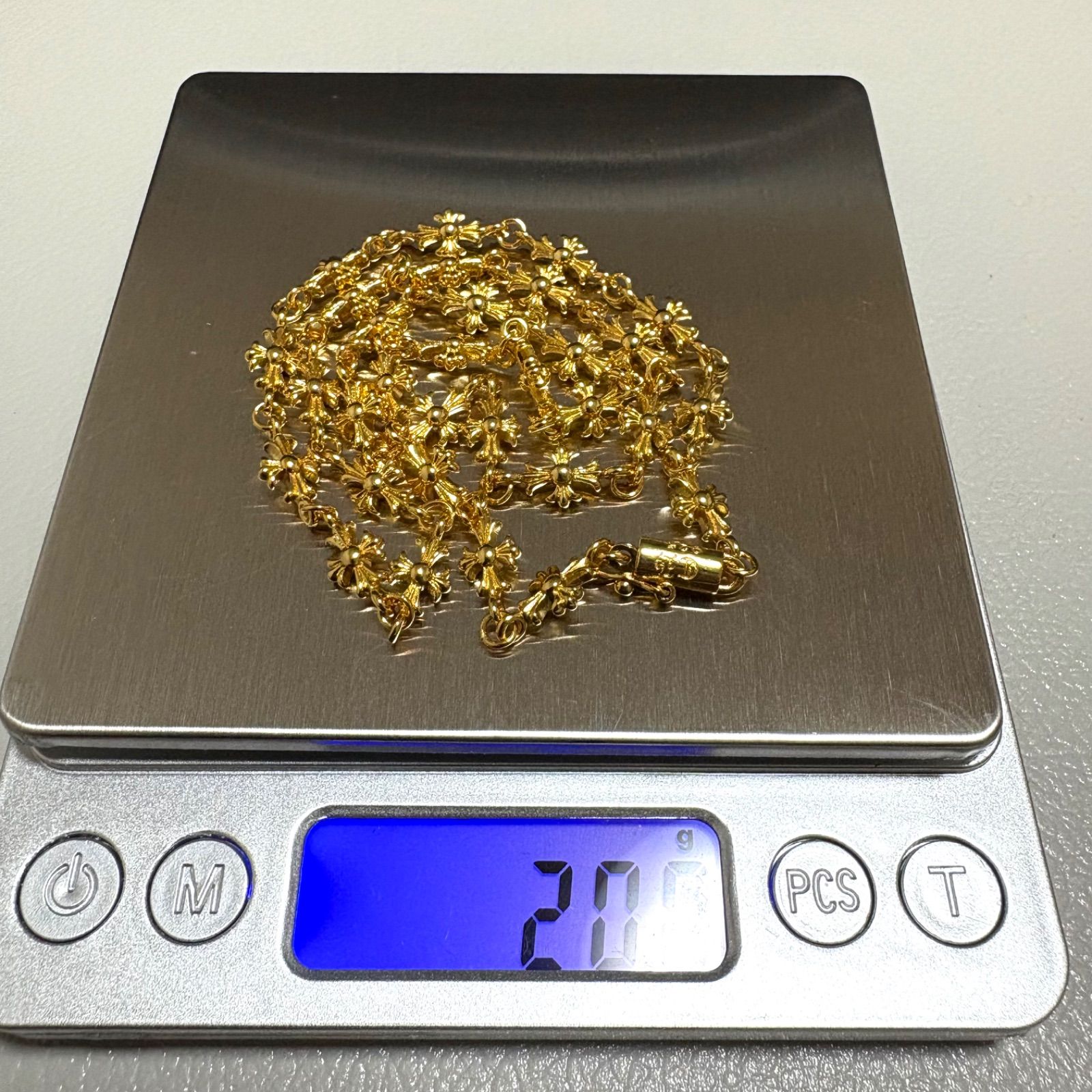 タイニーチェーン　ネックレスゴールド925刻印 クロムハーツ タイニーチェーンネックレスゴールド925刻印