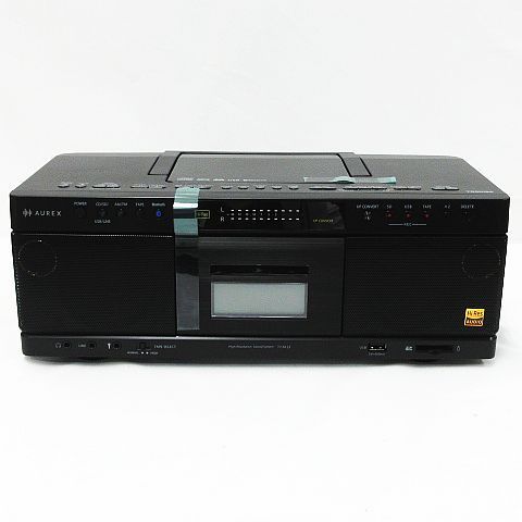 ♥品 TOSHIBA 東芝 AUREX SD USB CD ラジオカセットレコーダー ハイレゾ対応 2025年製 TY-AK21 K ブラック 2992 AV-00001-0929