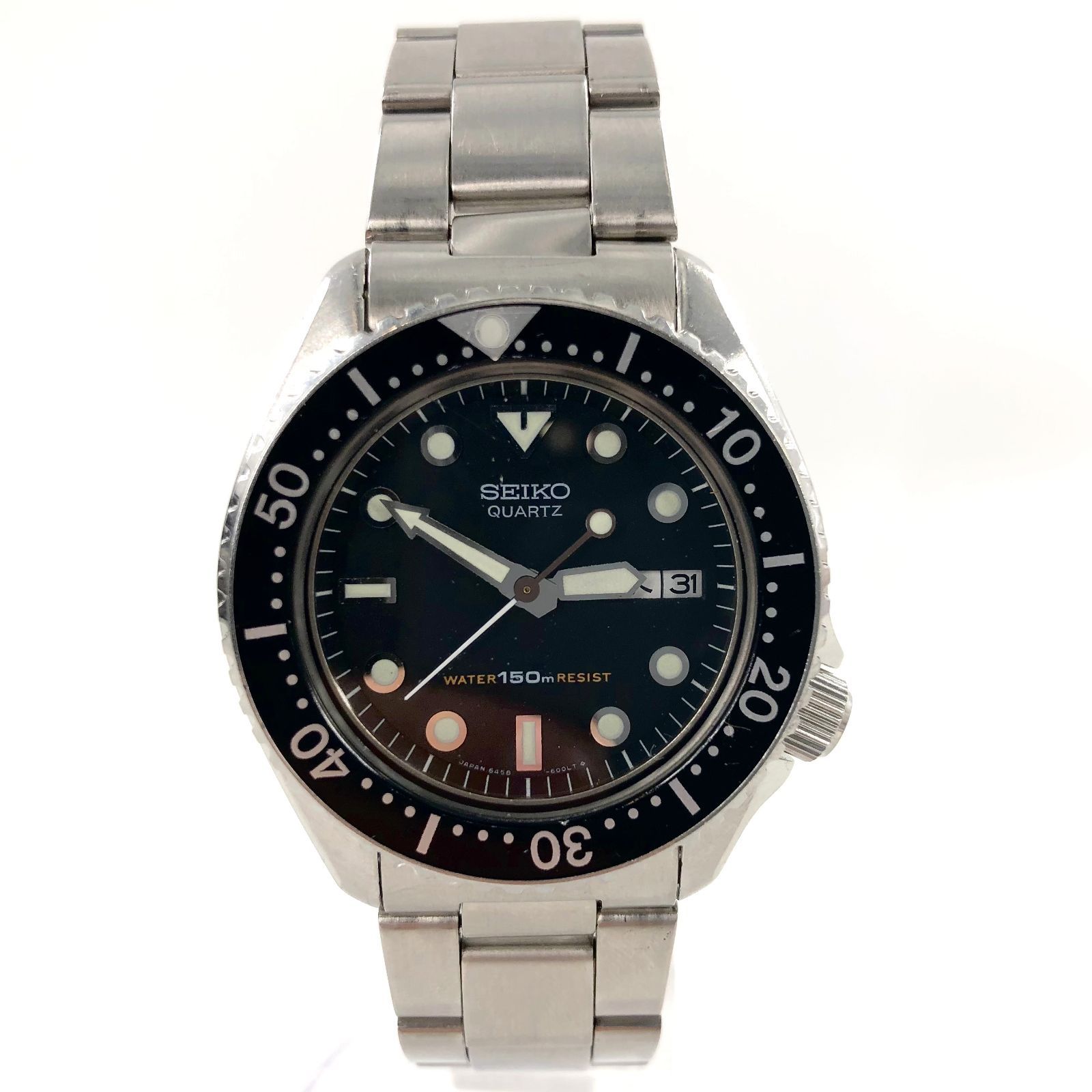 SEIKO セイコー 6458-6000 ダイバーズウォッチ QZ/SS デイデイト 