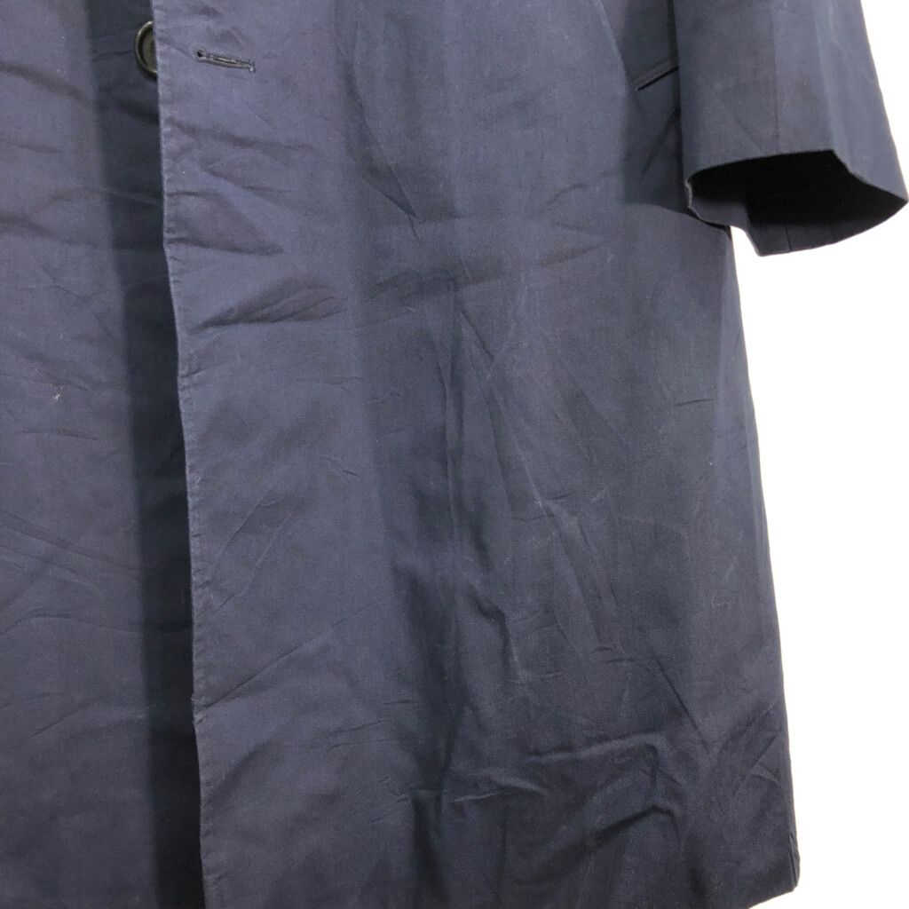 Aquascutum アクアスキュータム ステンカラーコート ネイビー (メンズ 42 REG)  古着 R8440