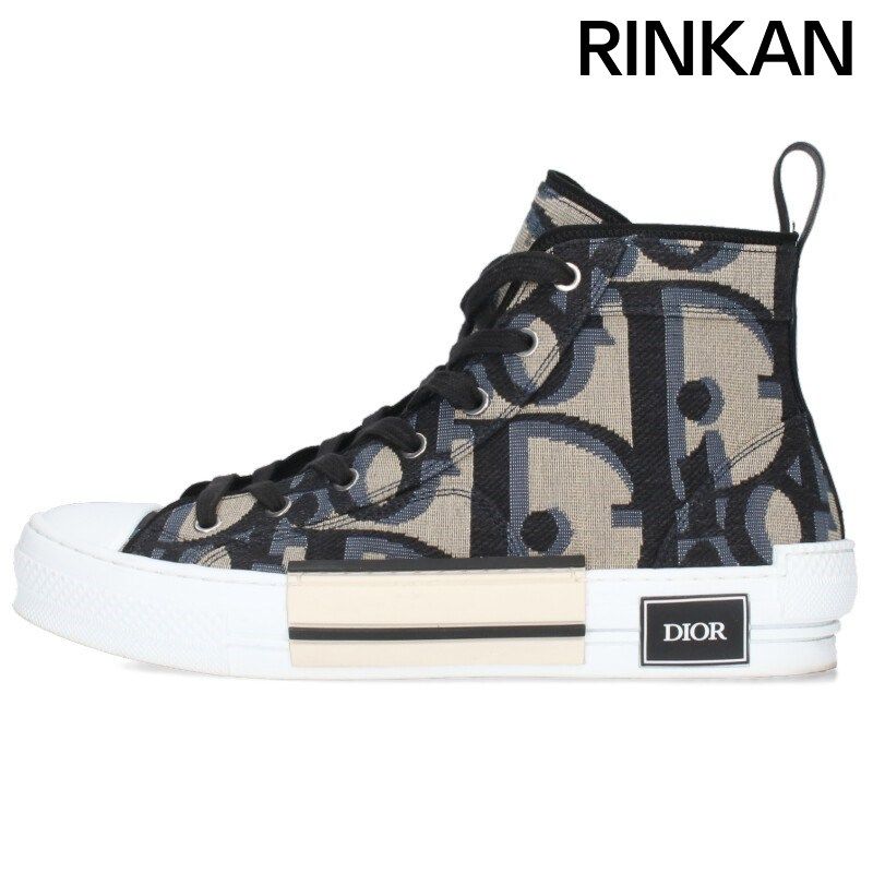 DIOR (ディオール) B23 サイズ42 オブリーク総柄ハイカットスニーカー Dior - ディオール B23 オブリーク総柄ハイカットスニーカー