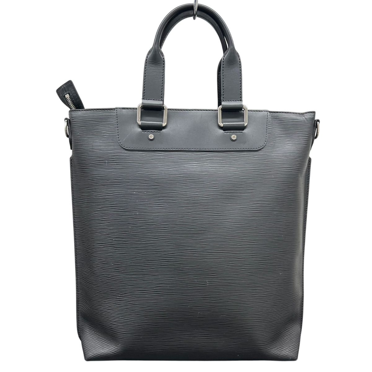 LOUIS VUITTON ルイ ヴィトン ビジネスバッグ エピ カバジュール M50112 レザー FL0135 ブラック M65071 ポルトクレ イニシャル LV キーリング付き ハンドバッグ ルイヴィトン LV Bランク 鑑定済 ヴィトンバッグ