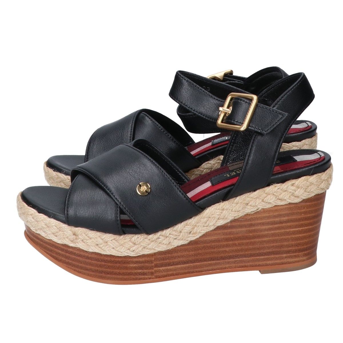 ○★新品未使用 BLUE LABEL CRESTBRIDGE ウエッジサンダル BLUE LABEL CRESTBRIDGE（ブルーレーベルクレストブリッジ）の