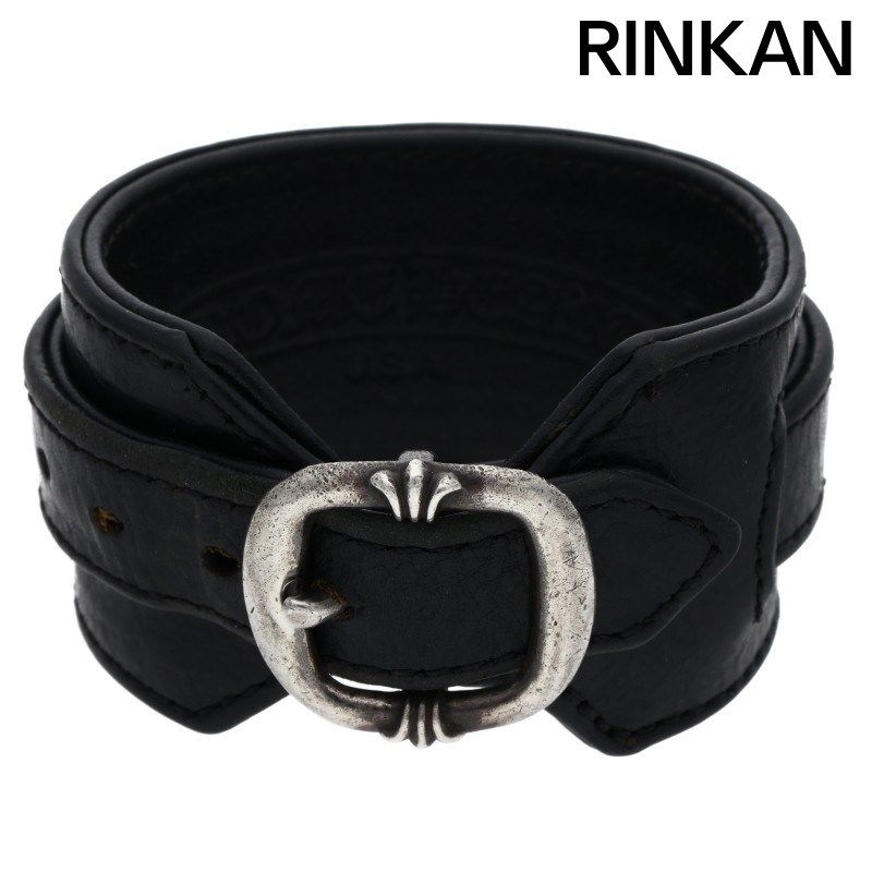 クロムハーツ RR TINY BUCKLE/ロックンロール レザーブレスレット メンズ 1