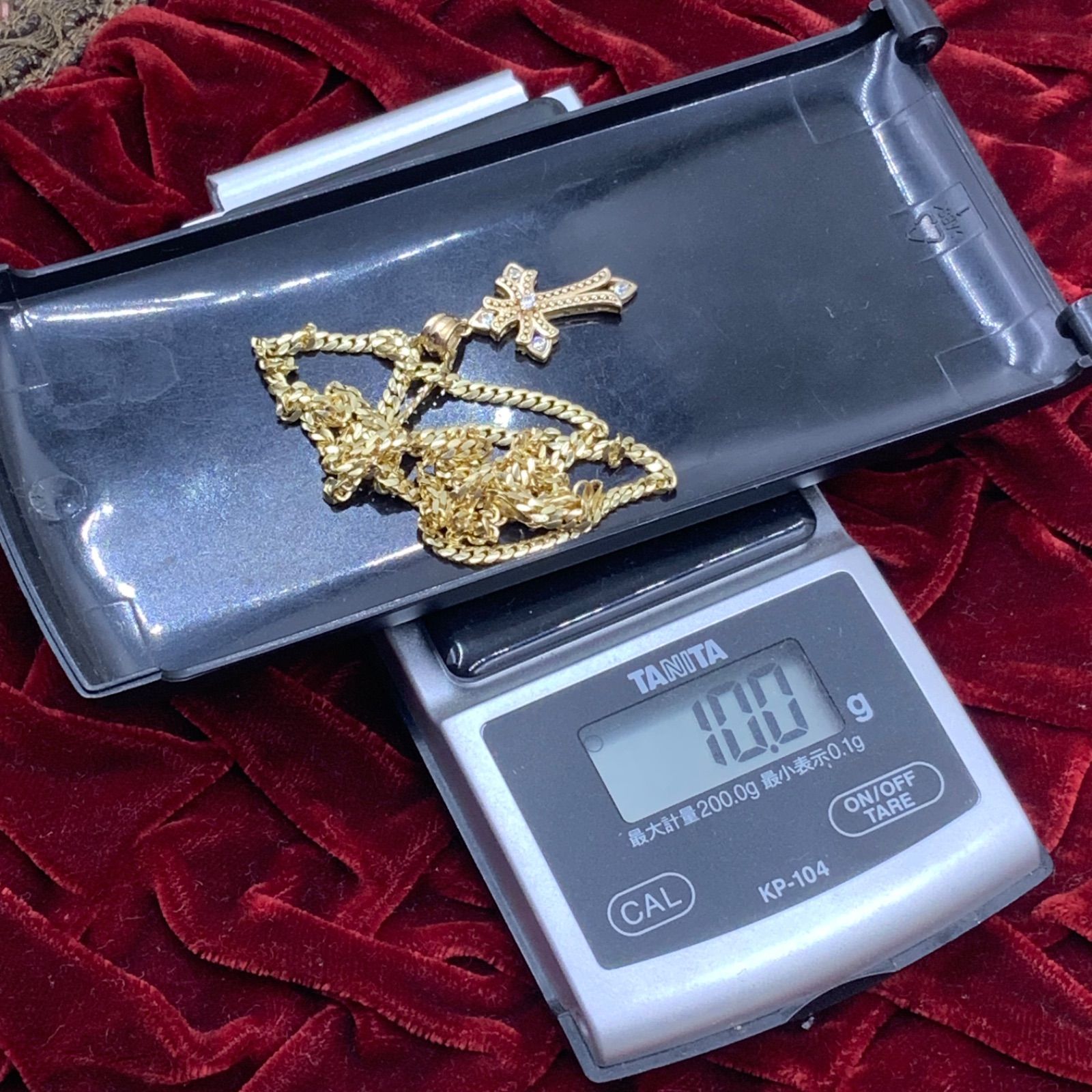 AVALANCHE アヴァランチ 10K クロスネックレス 10g 約54.5cm - メルカリ