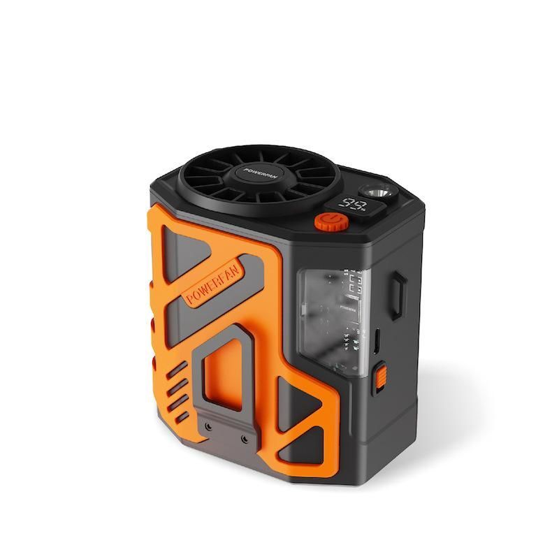 腰掛け扇風機 屋外用ポータブル 腰掛けファン 強力 ワークマン