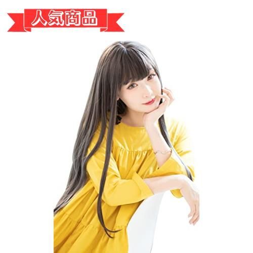 Happy-shopsナチュラルブラック [クラッセ]イージーロング フルウィッグ ウィッグ ファッション ロング コスプレ 自然 耐熱 ウィッグネット付き - ナチュラルブラック