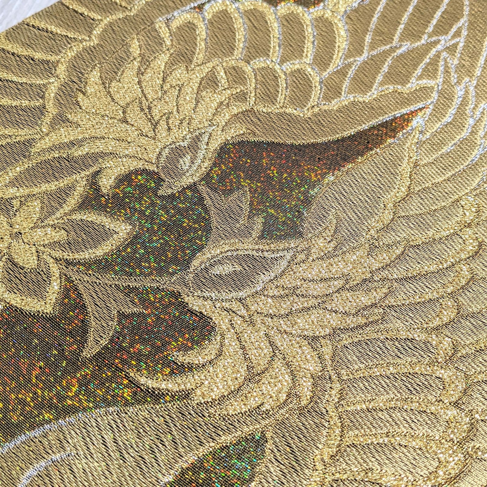 新品・仕立て上がり】正絹 袋帯 フォーマル 鳳凰 鳥 金 ゴールド ub36