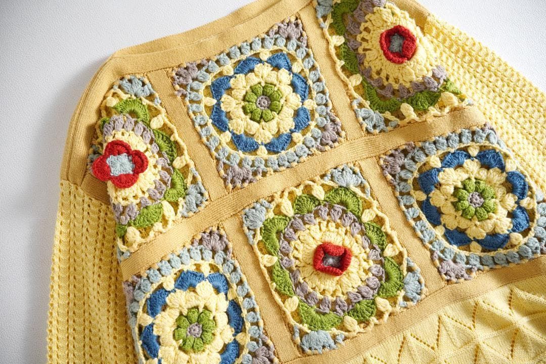 クロッシェプルオーバー ニットスカート