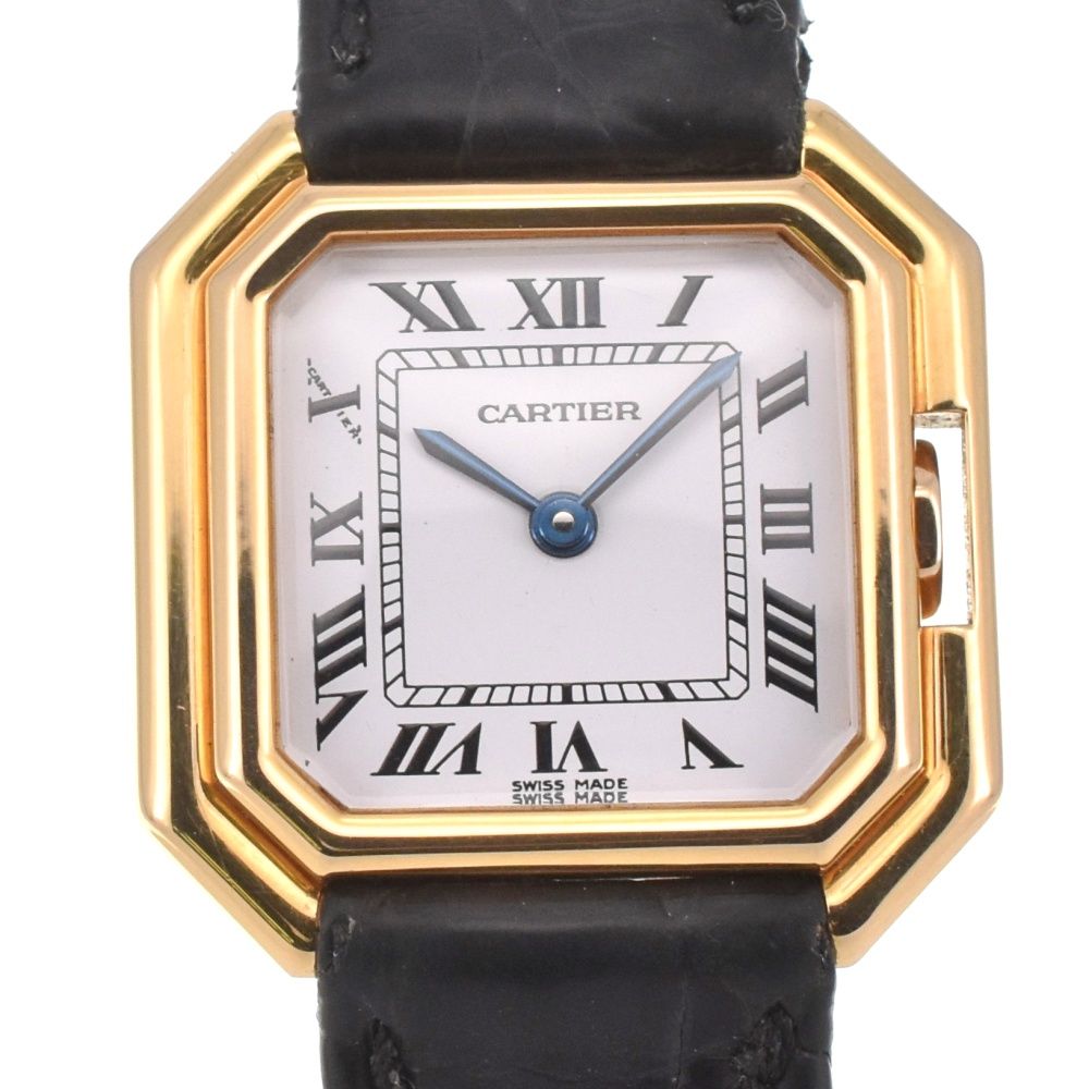 カルティエ CARTIER 82720752 サンチュール K18YG/レザー 手巻き 