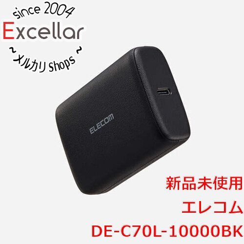 bn 16 ELECOM コンパクトモバイルバッテリー 10000mAh DE-C70L-10000BK ブラック