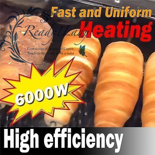 6KWアイスクリームコーンメイク8個のベーキングローラー 50°C?300°Cの温度範囲