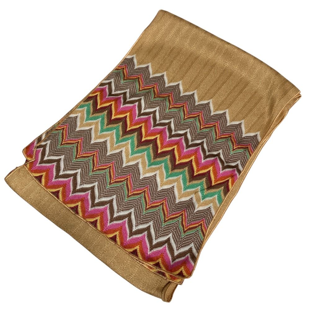 【新品未使用】MISSONI ミッソーニ　ネックウォーマー　シルク100％ 0400021823020_MULTIBLACKRED?