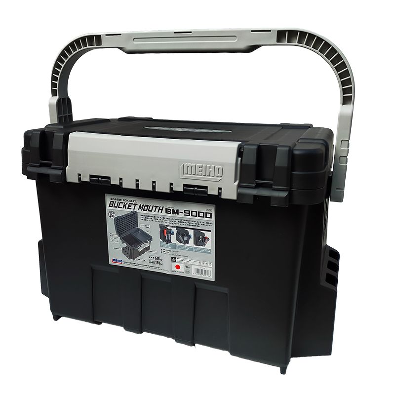 メイホウバケットマウス　タイラバ　セット未使用品 メイホウ バケットマウス BM-9000 ブラック 釣り MEIHO 540×340×350mm