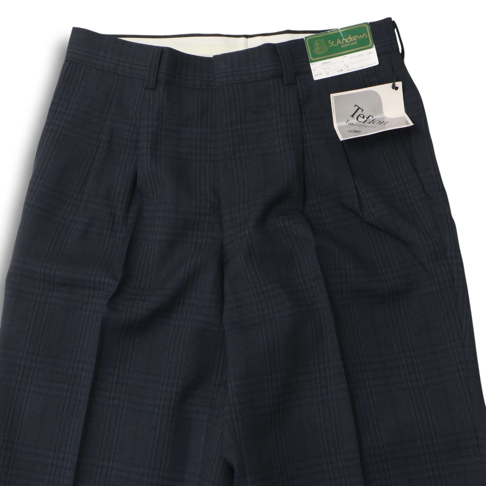 セントアンドリュース　セットアップ　ペンチェック　ネイビー　ペイズリー　総裏 新品 未使用】 St.Andrews セントアンドリュース 通年