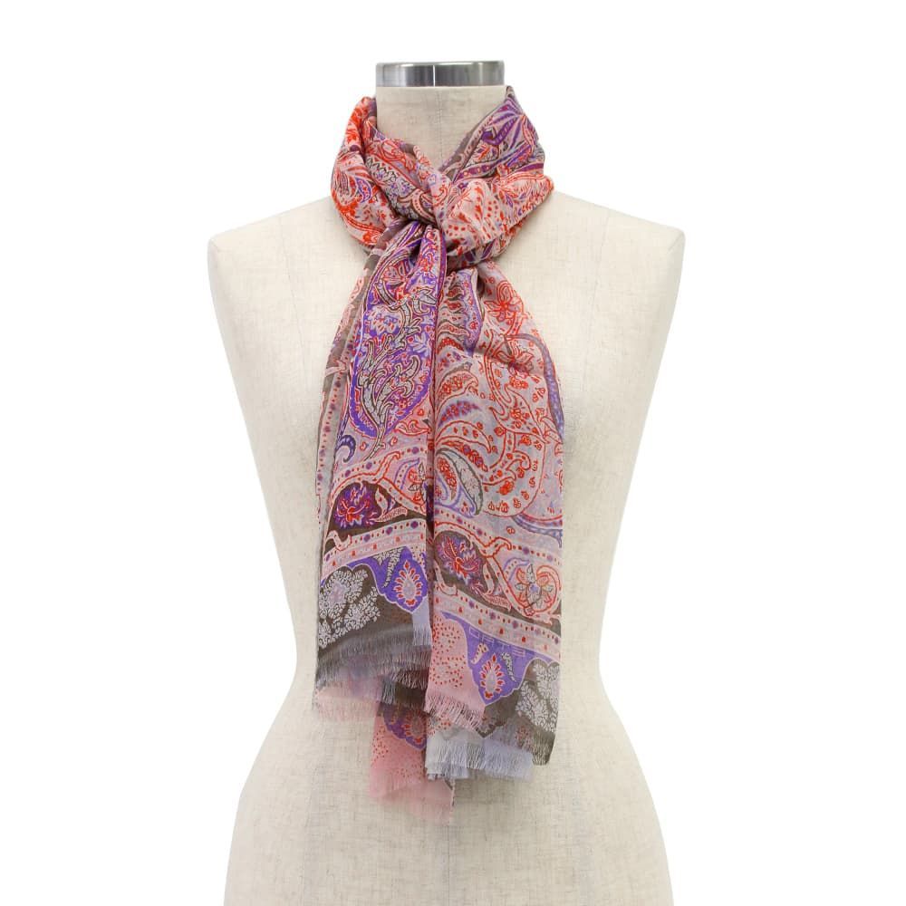 現地購入ETRO エトロ のシルクスカーフ 三越伊勢丹 | ETRO/エトロ_Women通販 | センタープリント ウール