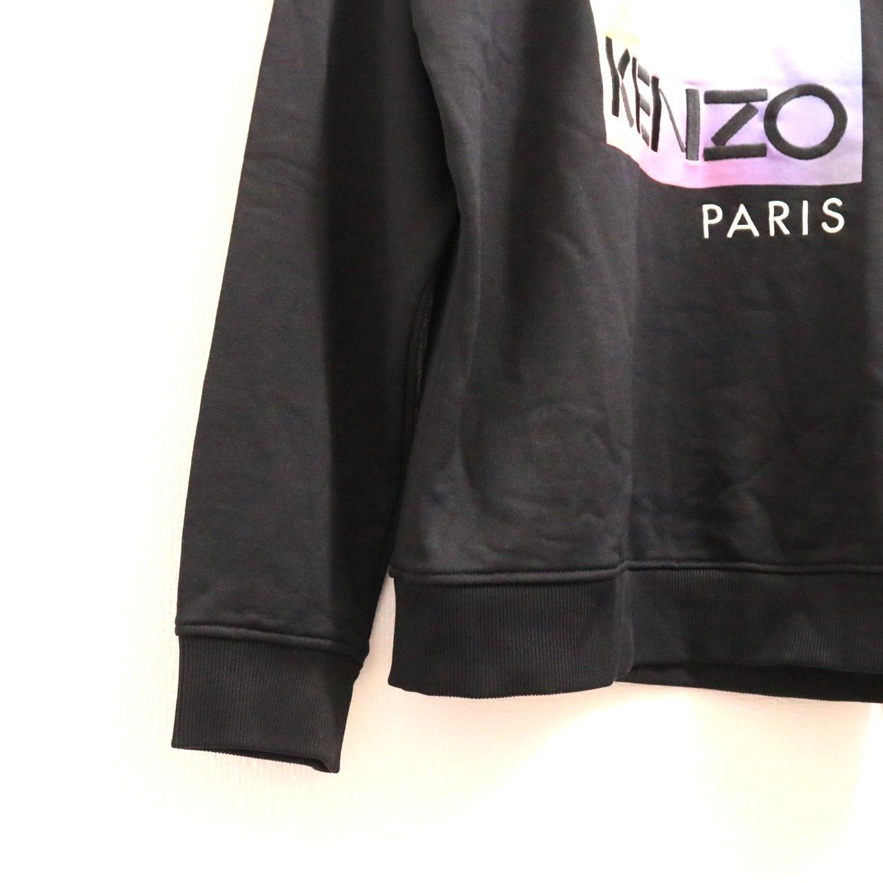 中古B】KENZO ケンゾー XS メンズ スウェットシャツ クルーネック 黒  