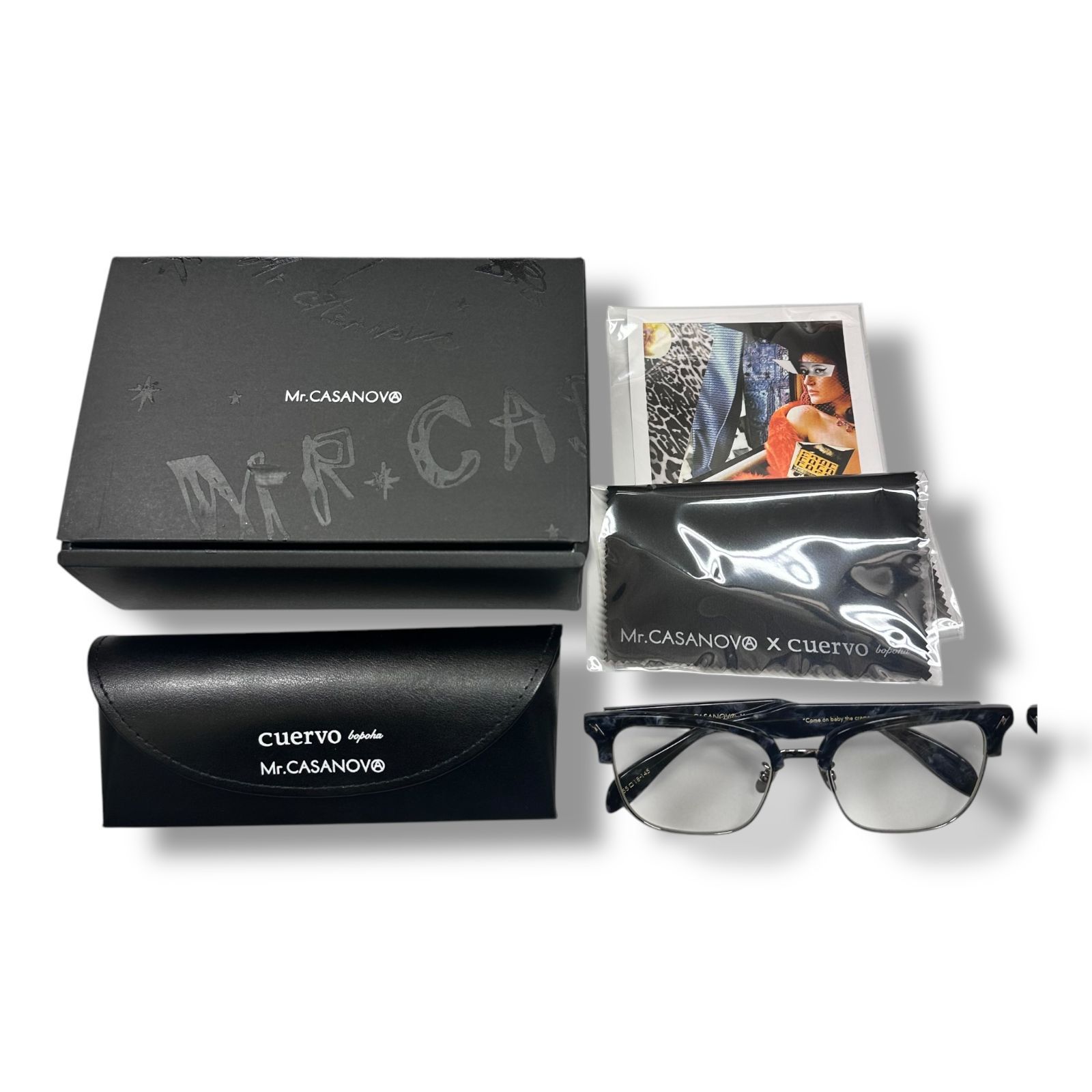 MYC:Mr.CASANOVO x cuervo サングラス 参考上代38500円 未使用品 Mr.Casanova × cuervo bopoha Stomp