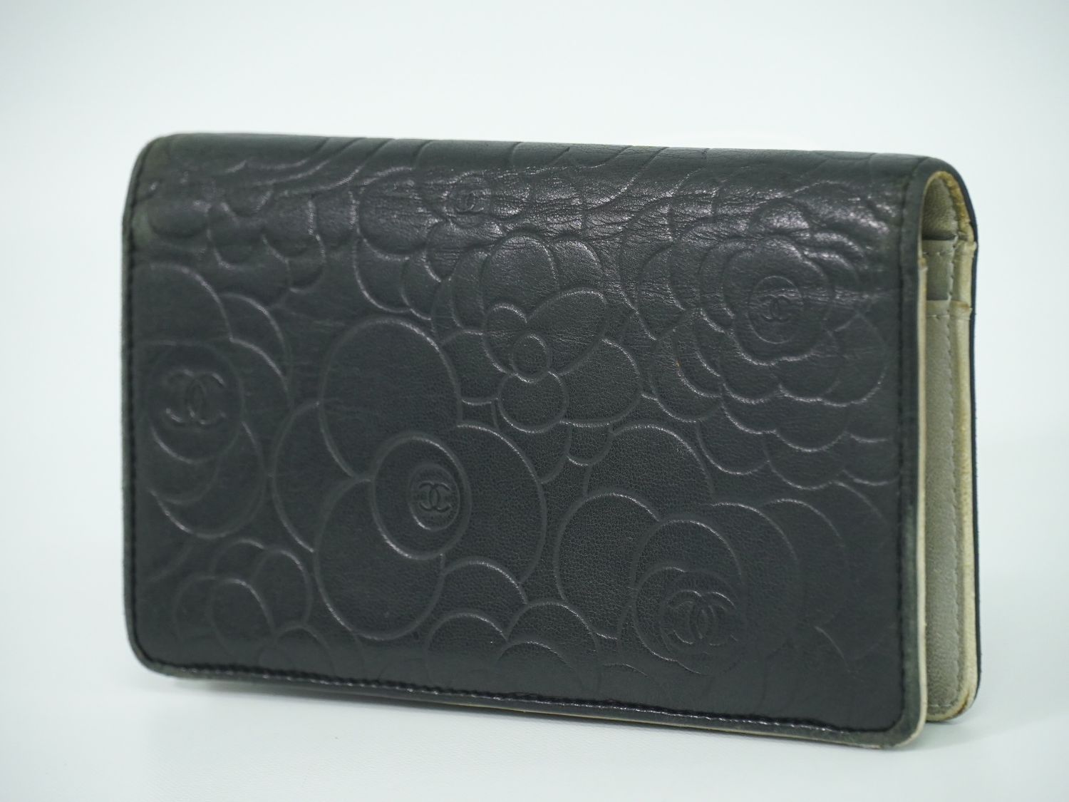 本物 CHANEL シャネル ココマーク カメリア 長財布 ロングウォレット  