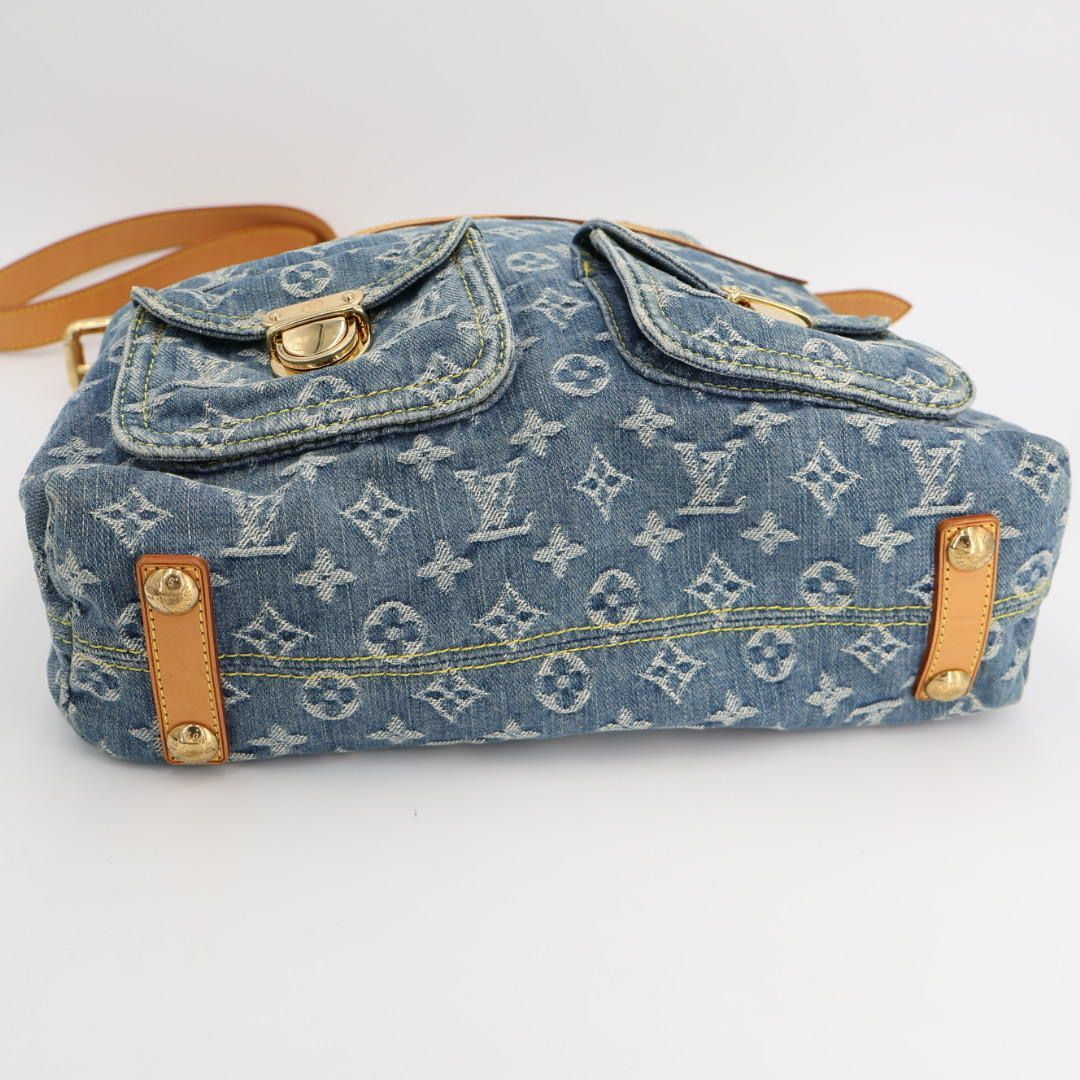 ルイヴィトン LOUIS VUITTON モノグラムデニム バギーGM ショルダー 