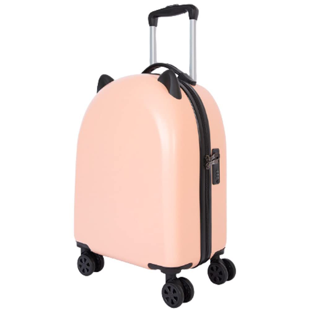 スーツケースカンパニー スーツケース キャリーケース 猫耳 機内持ち込み 軽量 小型 1泊 2泊 Sサイズ 高さ54cm 35L 2.5kg ダブルキャスター 小さめ ファスナー 修学旅行 観光 GPT ピンク