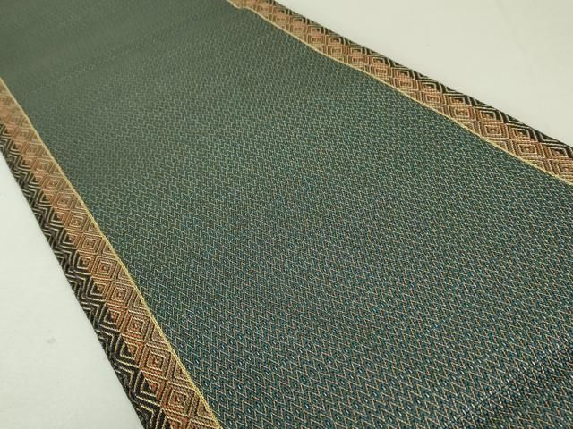 平和屋着物○ひなや工房 くむ・あむ・おる 伊豆蔵明彦 組織 全通柄袋帯  