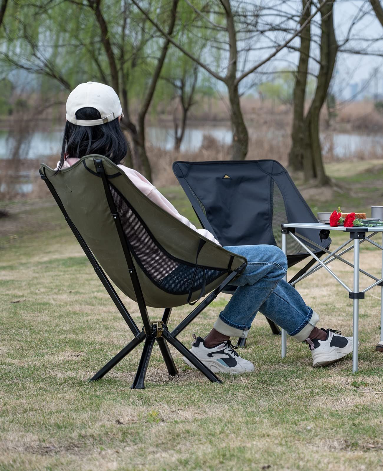 在庫 コンパクト 軽量 折りたたみ ワンボダン收納 フレーム&シート一体式 展開 收納超簡単 収納バッグ付き 傘形フレーム ビックコネクター ビックフレーム 携帯便利 耐荷重120kg アウトドア 傘形フレームチェア 椅子 S iClimb アィクラ