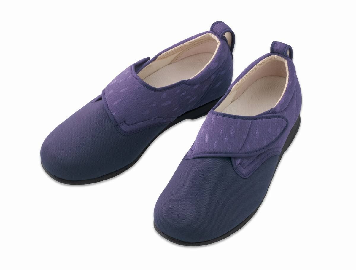 Size L_Color 紫 徳武産業 施設用 あゆみ ウィングストレッチ 紫 サイズ L 23.0-23.5cm 1102 左右セット