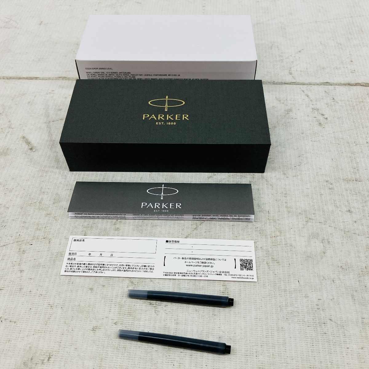 PARKER 1931381 デュオフォールド クラシック ブラックGT 万年筆 パーカー 開封済み ♥ C10341258