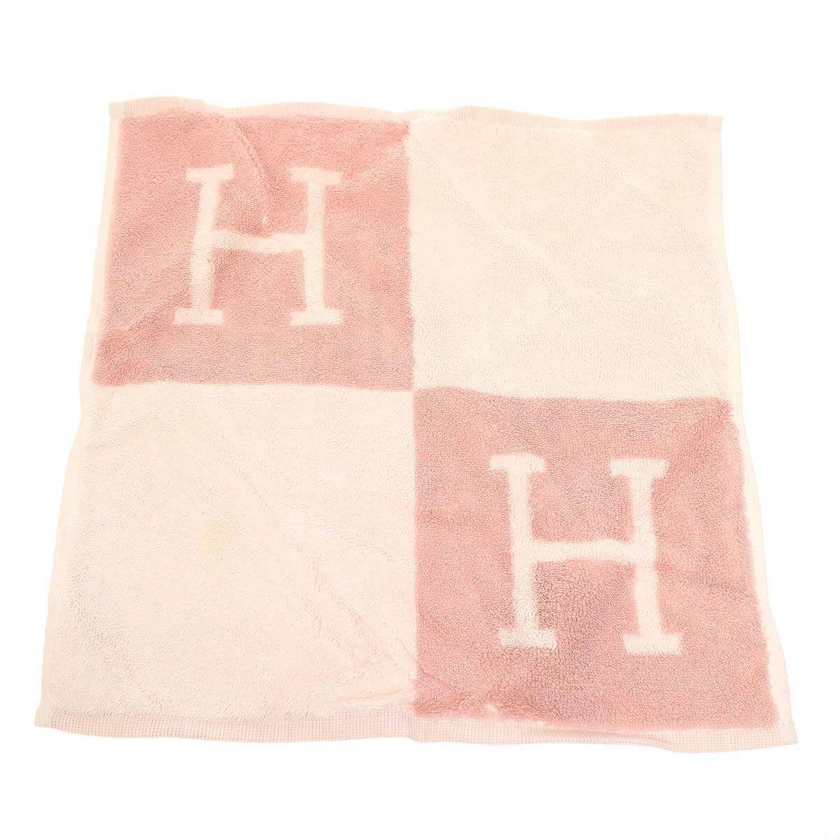 HERMES エルメス Avalon アヴァロン カレタオル ハンドタオル 102192 M ピンク