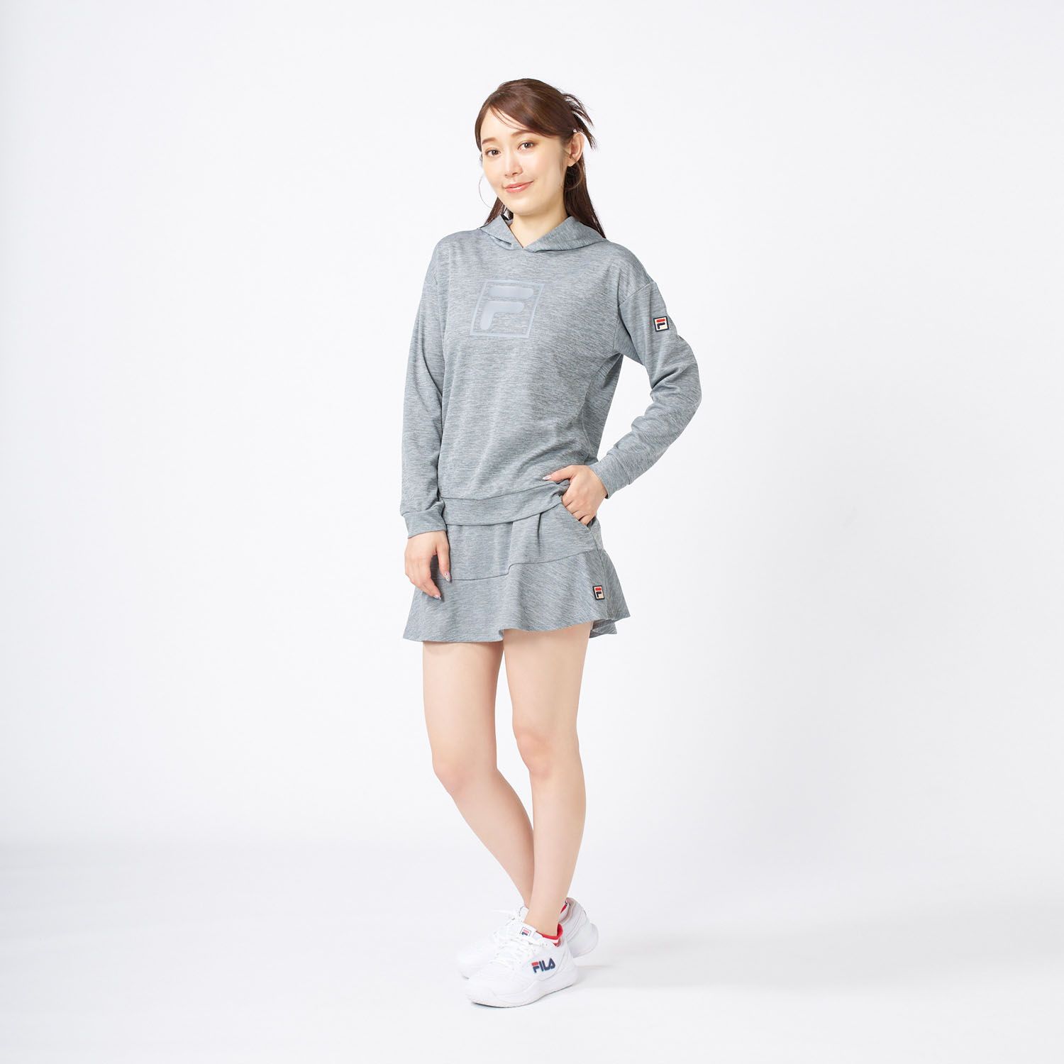 フィラ FILA テニス プルパーカー EL0208 20Z ネイビー