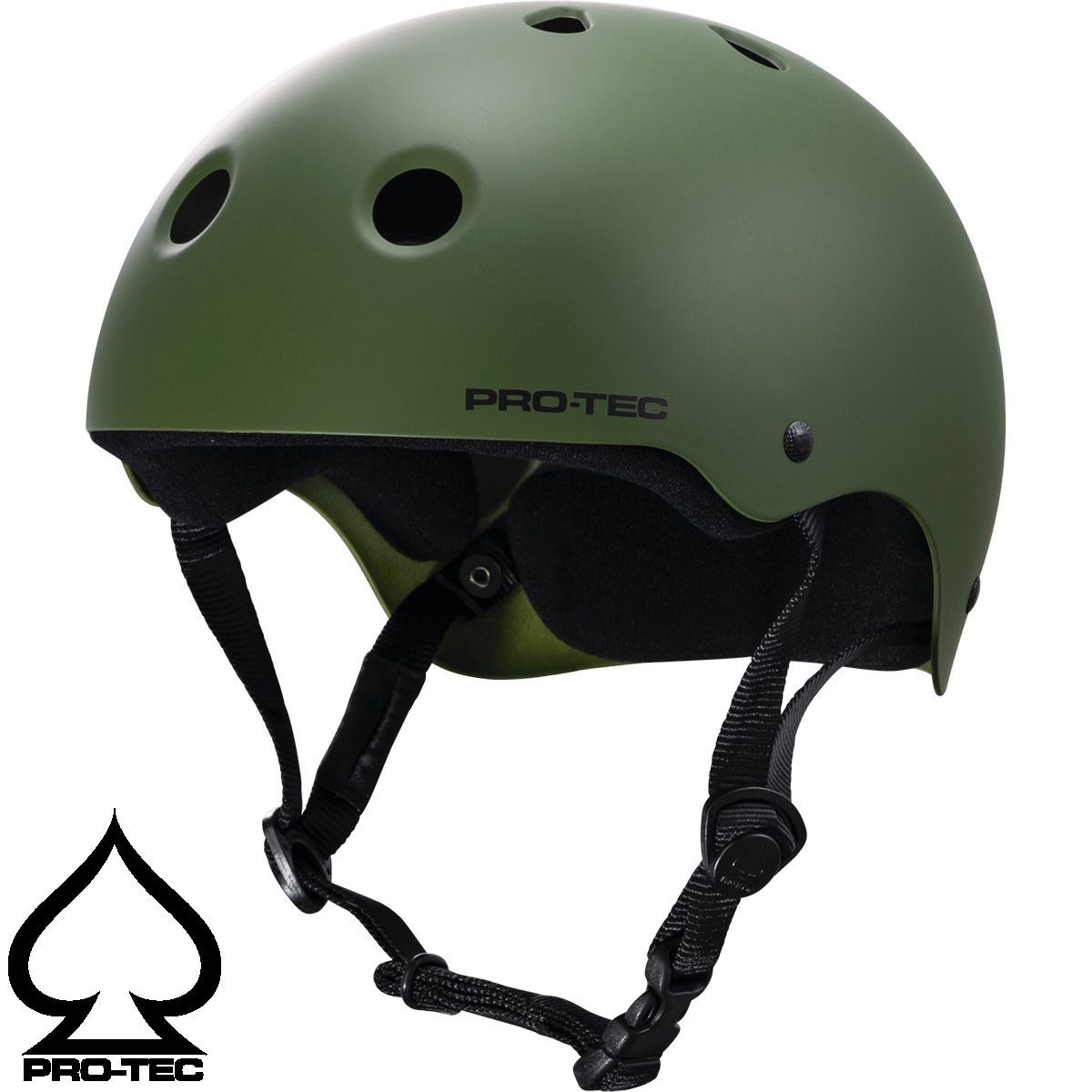 正規輸入品 PRO-TEC CLASSIC SKATE MATTE OLIVE プロテック スケートヘルメット クラシックスケート マットオリーブ