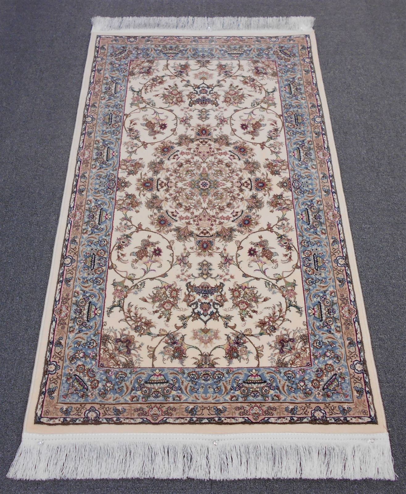 高密度、輝く、多色織絨毯！本場イラン産70×120cm‐200881 - ジャスミン