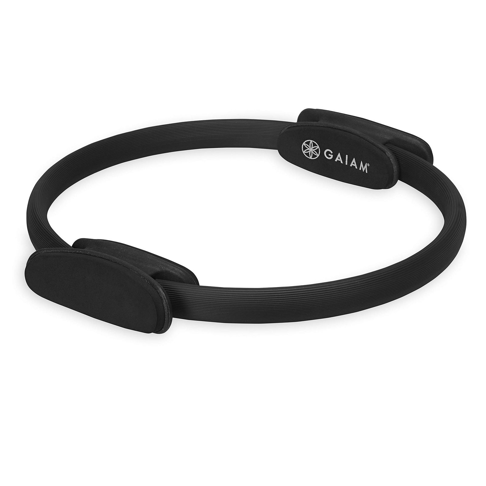 Gaiam ピラティスリング 15インチ フィットネスサークル – 軽量で丈夫なフォームパッド入りハンドル | 腕 太もも 脚 コアを鍛える柔軟性のある抵抗エクササイズ器具
